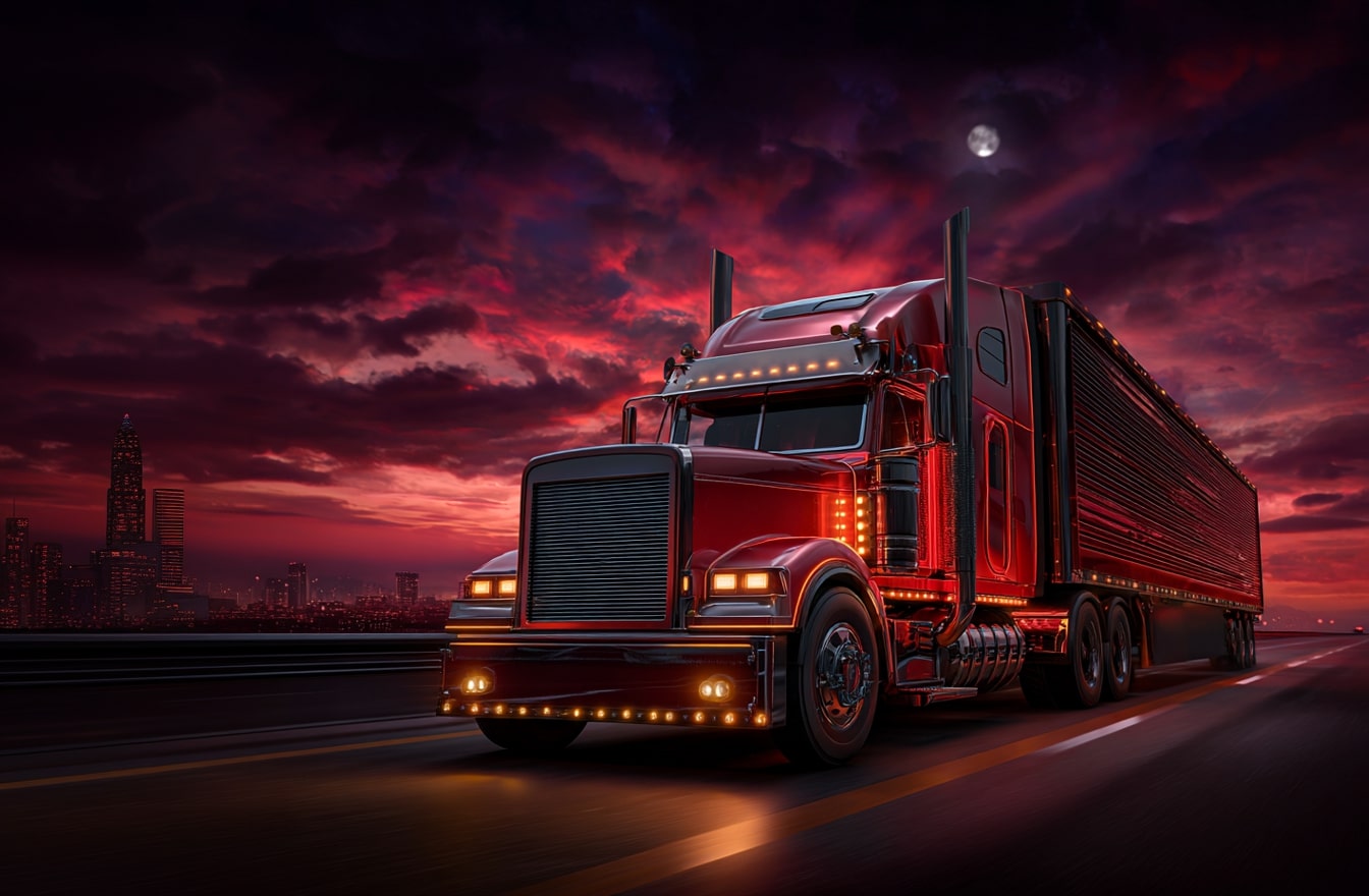 shahrukhfiaz63 a powerful semi truck driving on an endless hi 144bc603 e706 486e ba95 851c88a1f180 0